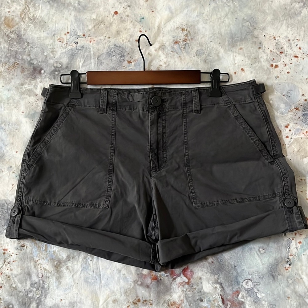 Dark grey cuffed Sanctuary cargo shorts